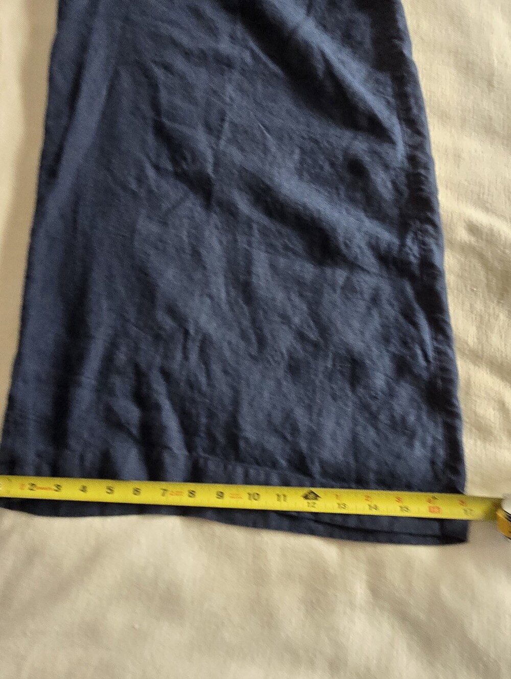 Notperfectlinen York Linen Wide-Leg Pants Admiral Blue Medium - Picture 6 of 8